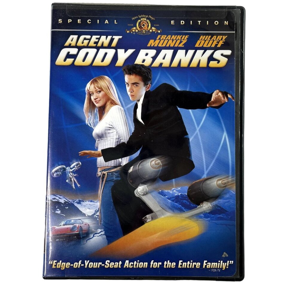 Agent Cody Banks Action Adventure Comedy DVD 2003 u PG Frankie Muniz Hilary Duff